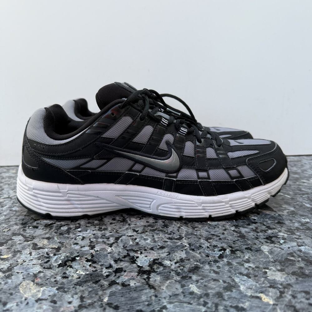 Nike P-6000 Black Iron Grey White Retro Running Shoes CD6404-003 Mens Size 12